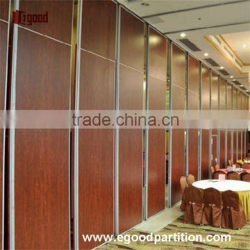 Red color Melamine finishes acoustic panel operable panels