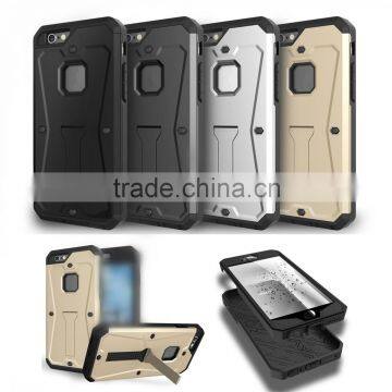 3 in 1 armor phone case for iphone 6s 6 plus with kickstand and strong shockproof function