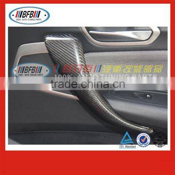 black interior trim FOR BMW 2 series inner door handle carbon 2014 2015 F22