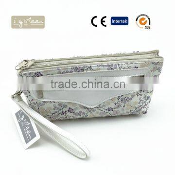 Women Double Zipper Wallet