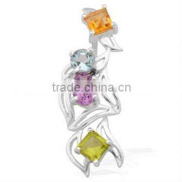 Natural Fine Quality 925 Sterling Silver Pendant Jewelry