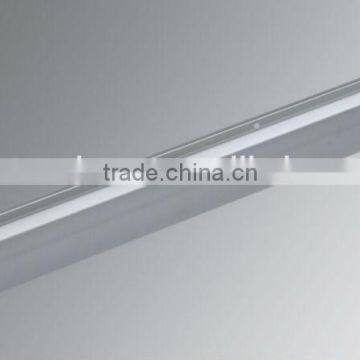 Aluminium wall mount glass slot