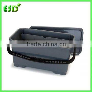 Rectangular Plastic Window Cleaning Bucket,Utility Bucket With Wheel and Lid Available