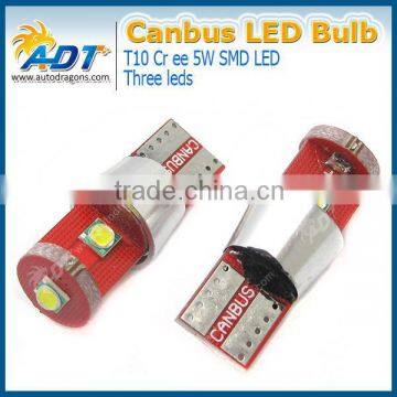 Error Free Canbus 501 High Power 5W LED Sidelight White Bulbs Xenon T10 W5W 194 photo-2