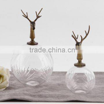 Fancy glass flower storage home decoration