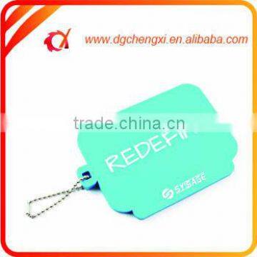 Promotional Solft PVC Light Blue Luggage Tag