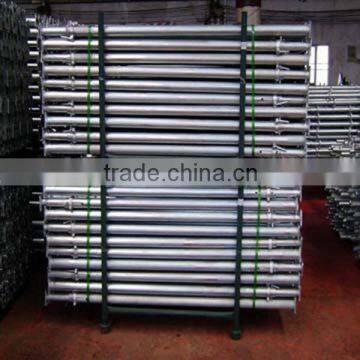 Galvanized scaffolding prop for formwork