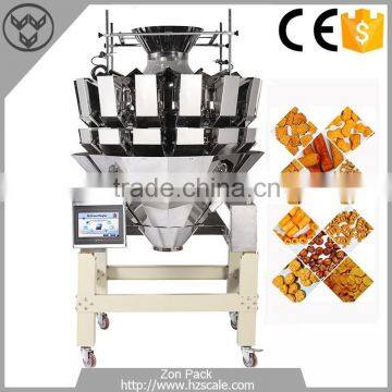 Good Quality Grain/cookies/potato Chips/popcorn/candy/chocolate/puffy Food 14 Head Multihead Weigher photo-3