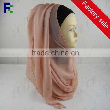 Zhejiang wholesale instant plain chiffon hijab for muslim ladies