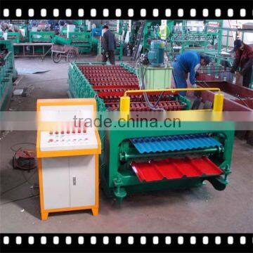 2014 new type! Double layer step tile & corrugated roof sheet roll forming machine