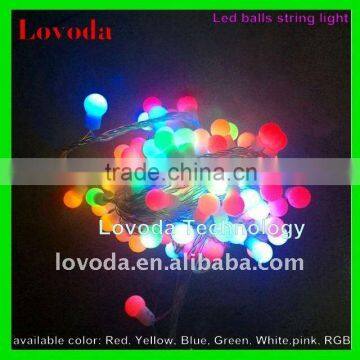 5m, 50leds, waterproof led garland string lights, indoor led light string, led ball string light LFDB-50RGB