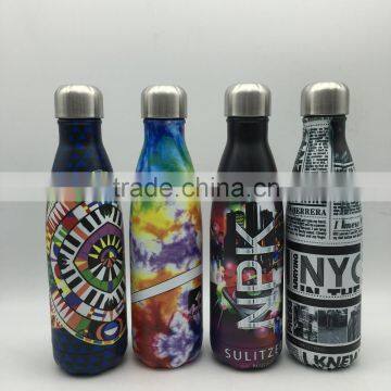 500ml Stainless steel bottle insulated bottle/ vacuum water drinking bottle creat air transfer