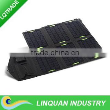 21W foldable solar charging bag / High efficiency solar panel / Fashion folding wallet type solar charger for mobile phone