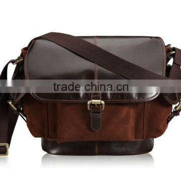 2013 SLRS leather Canvas Camera Bag