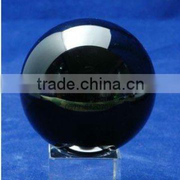 black crystal ball with laser paperweight for home decorations(R-0713