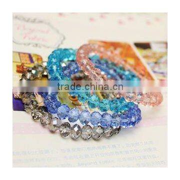 Arrival crystal glass bangle with crystal beads jewelry clothes(R-1336