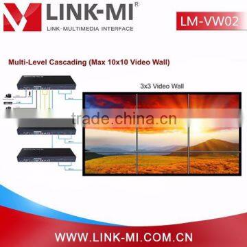 LINK-MI LM-VW02 1in4out (USB/VGA/AV/HDMI) to HDMI 1X4 Converter Splitter/matrix HDMI 2x2 3x3 LED Video Wall Controller photo-2