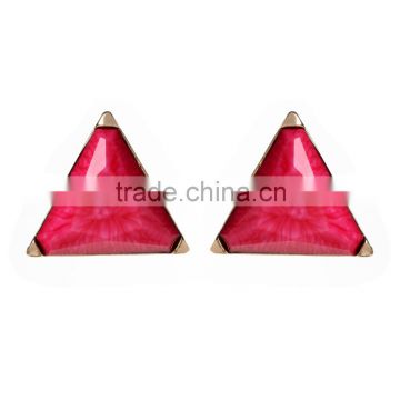 2014 hot sale triangle stud earrings