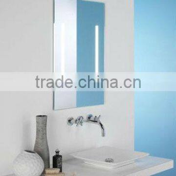 Recessed wall vanity mirror