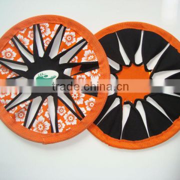 2014 fashionable elastic and durable custom nice design neoprene frisbee