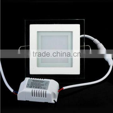 AC85-265V LED Panel Downlight 18W Square Glass Panel Lights