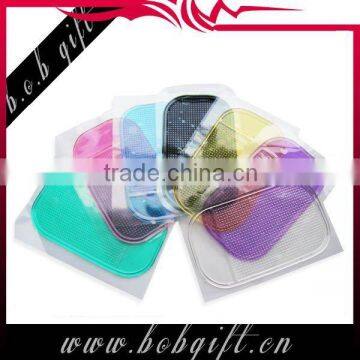 colourful 2012 hot selling sticky gel pads/ sticky mat for glass top