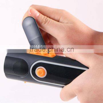 Hand Crank dynamo noctilucent flashlight with radio (XLN-704)