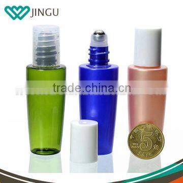 Plastic roll on bottle for essential oil ,frosted roll on glass bottle ,different cap amber glass roll on bottle