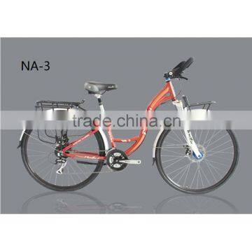 NA-3 factory price Step-through frame Commuter city bikes women comfort saddle cargo bicycle butterfly handlebar 700C 8S HOMHIN