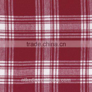 Wholesale Yarn Dyed Twill Check Cotton Brushed Black&white Gingham Flannel Fabric of 21s for Shirts Dress photo-3