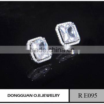 Small Quantity Order Zircon Earring Fashion Fancy Stud Earring photo-2