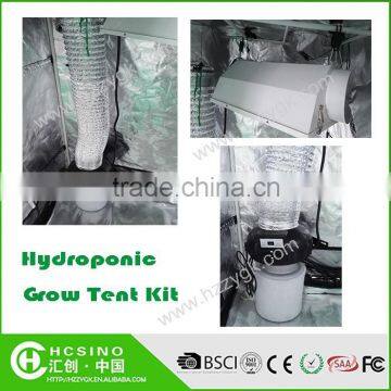 New Arrival!! China 210D/600D outdoor / indoor Greenhouse Plant Mylar Hydroponic Grow Light Tent Kit