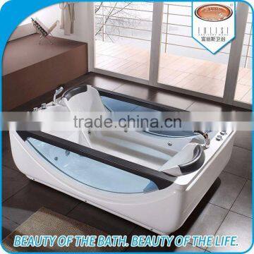 Best Selling Large Corner 2 Person Hotel Massage Bathtub With Seat