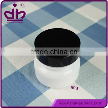 Bulk white face cream 50g glass cosmetic jar