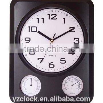 Wall clock with humidy and temperature