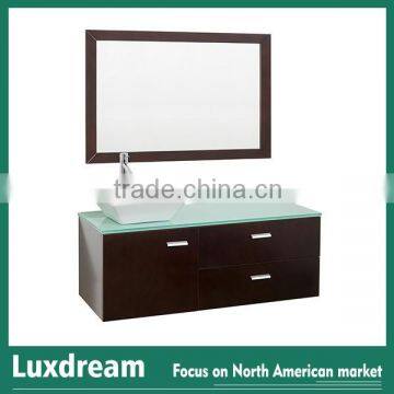 Grey 60" European Wall Mount Bathroom Vanity Cabinet photo-6