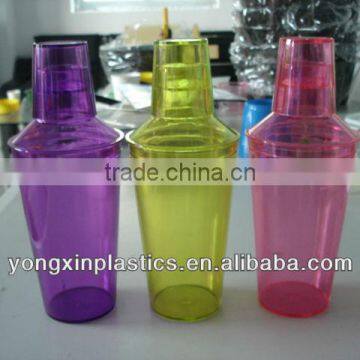 500ml plastic cocktail shaker bottle ,wine shakers/shakers botle