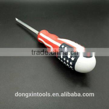 Design pattern national flag with a screwdriver