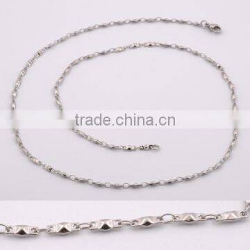 stainless steel new design fancy long chain necklace(VN20047)