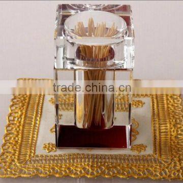 2016 New Fashion Glass Crystal Toothpick Box Container photo-2