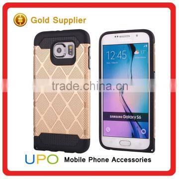 [UPO] Drop resistance dual layer flexible Silicon bumper Slim armor Hard plastic back Hybrid phone case for samsung galaxy s6