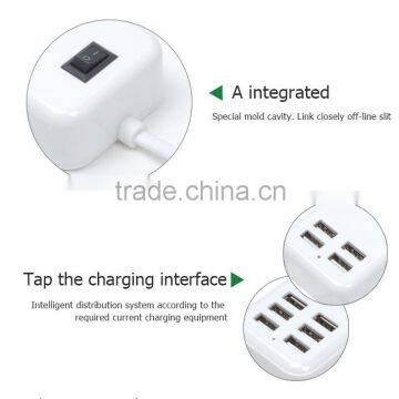 Wholesale China 4 USB Wall Charger 4-Port USB HUB Tranvel Charger photo-6