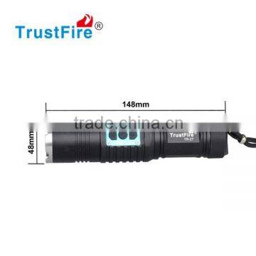 Luxury Zoomable Torch TrustFire TR-Z7 Led Police Military Flashlight Operated by Motor photo-4