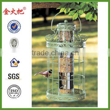 GREEN HANGING BIRD FEEDER