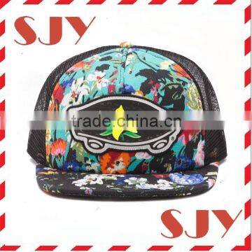 OEM 5/6 panel snapback flat brim kids hip hop caps