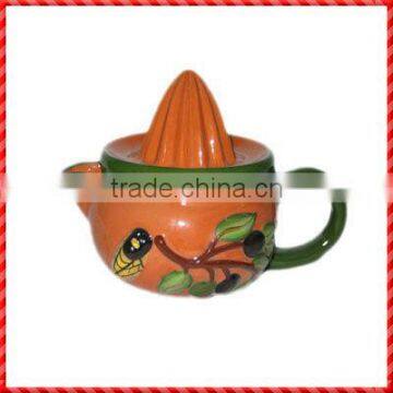 2013 new designed handmade ceramic colored tea kettle