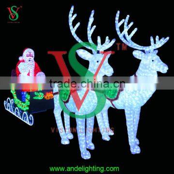 Large christmas reindeer decorative light for shopping mall decoration