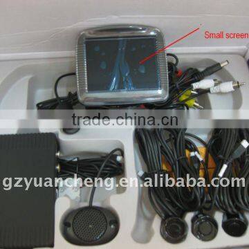 Visible parking sensor system with rear view mirror