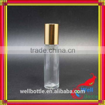 Cute Roll on Glass Bottle Wholesale 10ml 15ml Glass Roll on Perfume Bottles Clear