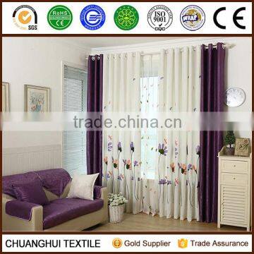 new arrival embroidered flower and dragonfly elegant living room curtain